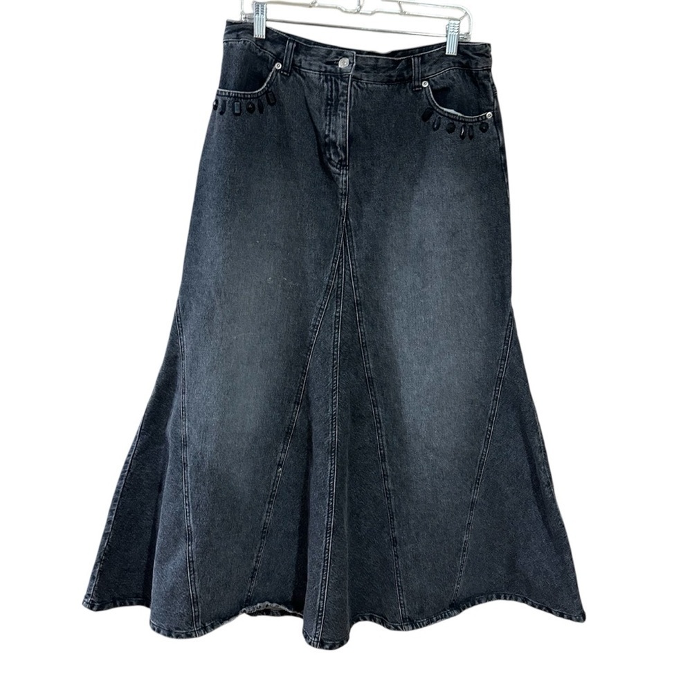 Jeanology collection denim maxi skirt